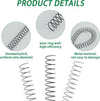 RAYSON 19mm Wire Spiral Coil Binding, 3:1 Pitch, 3/4" Metal Spiral Binding Coil 160 Sheets Capacity, Black Color & Pack of 50