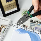 RAYSON 19mm Wire Spiral Coil Binding, 3:1 Pitch, 3/4" Metal Spiral Binding Coil 160 Sheets Capacity, Black Color & Pack of 50