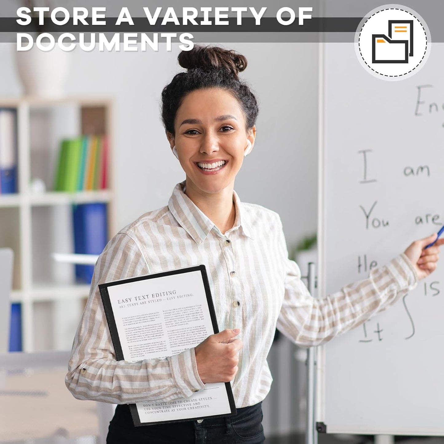 Henoyso 72 Pcs Plastic Take Home Folders with 2 Pockets Parent Teacher Classroom Communication Homework Folder for Students Parent Teacher Connect (Black)