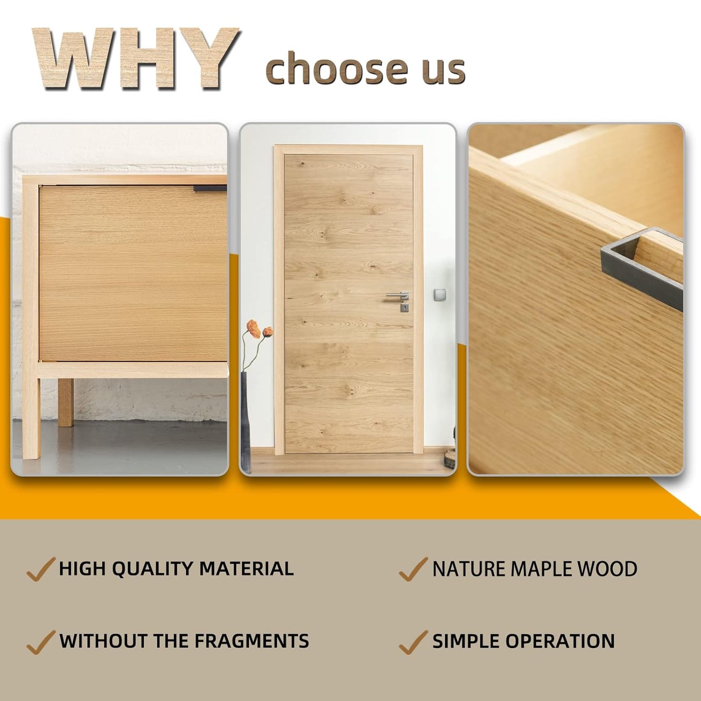 GSCIT Club Maple Edge Banding, 2 inch x 50ft roll of Veneer Edge Banding Preglued Flexible, Real Wood Tape Banding