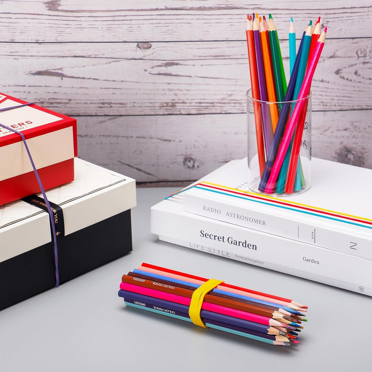 120 Pieces Extra Large Rubber Bands, Heavy-duty Silicone Rubber Bands, Thick Elastic Rubber Wrapping Bands for Office Tie Up Garbage Bag Notebook File Packing (4 Colors 7in Long)