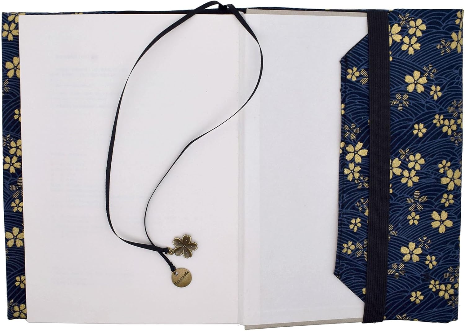 BLBMH 5.5x8.5 inch Book Covers for Paperbacks Adjustable Book Cover for Women Book Lovers Gifts Bible Novels Journal Soft Cloth Protector - Blue Sakura 8.5in