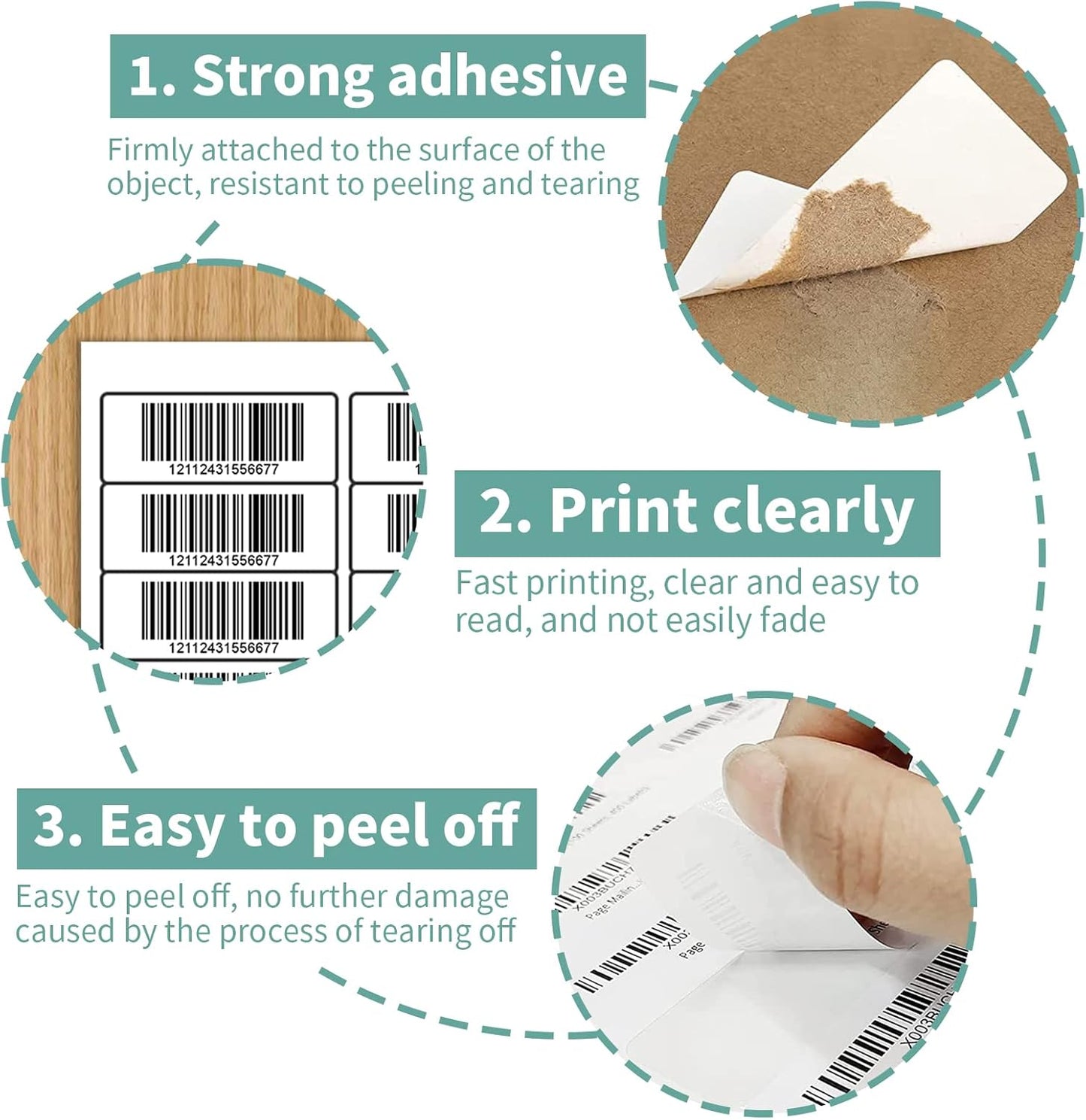 1" x 2-5/8" Address Labels, 30 up Blank Shipping Labels, 250 Sheets Address Mailing Sticker Labels for Laser and Inkjet Printers (7500 Labels)
