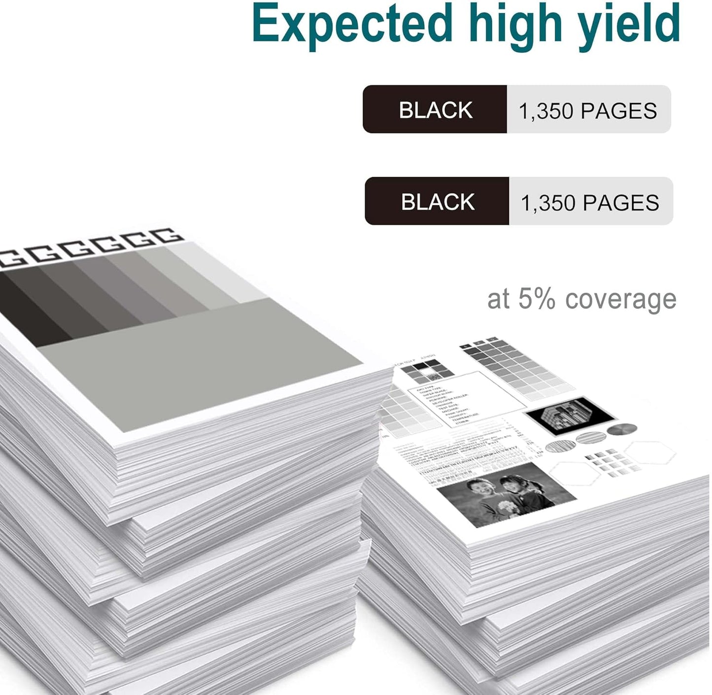 067 Black Toner Cartridge Replacement for Canon 067 067H CRG-067 to use with Canon Color ImageCLASS LBP632Cdw MF656CDW MF652Cw MF654CDW MF653Cdw MF651CW LBP631CW LBP633CDW Printer Ink (2 Pack )