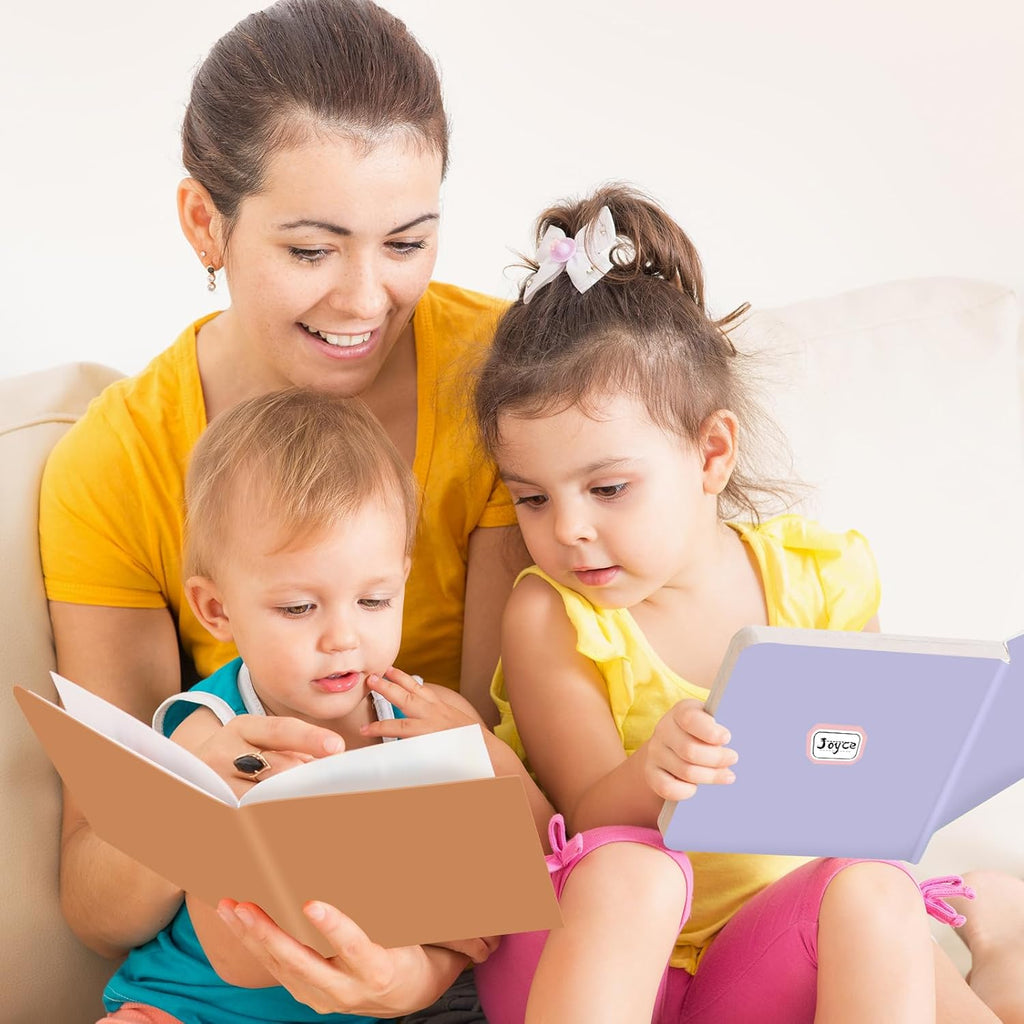 Jumbo Stretchable Book Covers 12PCS Reusable Fabric Book Covers with Label 9x11in Boho Pastel Protective Sleeve for Hardcover Book Textbook Cover for School Fits Most Book Sizes Up to 10x12.5in