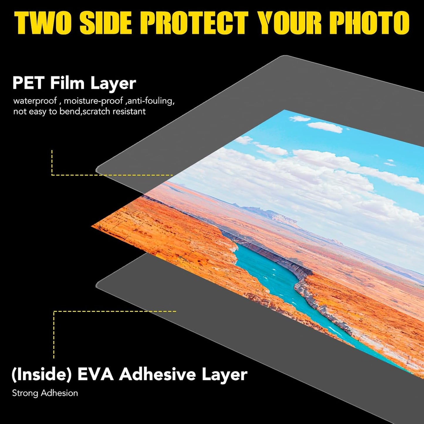 150 Pack 5 Mil Laminating Sheets, 9x11.5 Inches Thermal Laminating Pouches, for Laminator, Letter Size, Ultra Clear, Thick, Hold 8.5x11 Inches, Office School Supplies