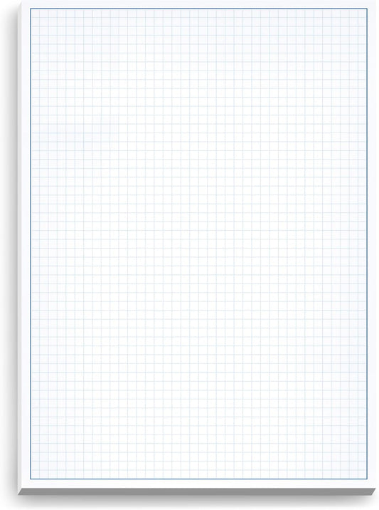 Graph Paper Pad for Blueprint Drawings, Drafting, Engineering Drawing, and Planning - Graph Paper 11x17 Blueprint Quadrille Grid Paper Pads with Blue Lines, High Brightness 50 Sheets (1-Pack)