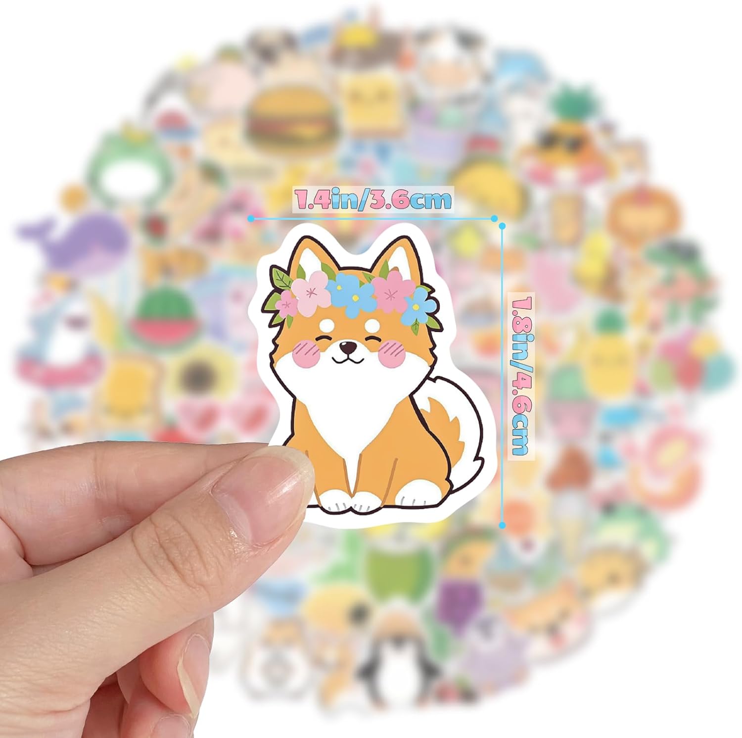 300 PCS Water Bottle Stickers for Kids,Cute Waterproof Vinyl Laptop Stickers Pack for School Supplies Classroom Teacher Prizes, Fun Gift Sticker Pack for Girls Teens Students