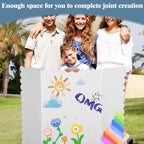 24 Pcs Foldable Presentation Boards,24x36 Inch Tri-Fold Poster Display Boards with A4 Colored Cardboard for Business Exhibits,School Projects and Photo Displays