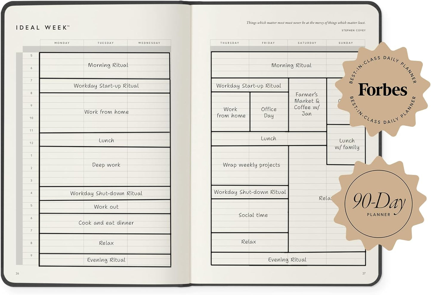 Full Focus Navy Linen Planner by Michael Hyatt - The #1 Daily Planner to Increase Focus, Eliminate Overwhelm, and Achieve Your Biggest Goals - Hardcover