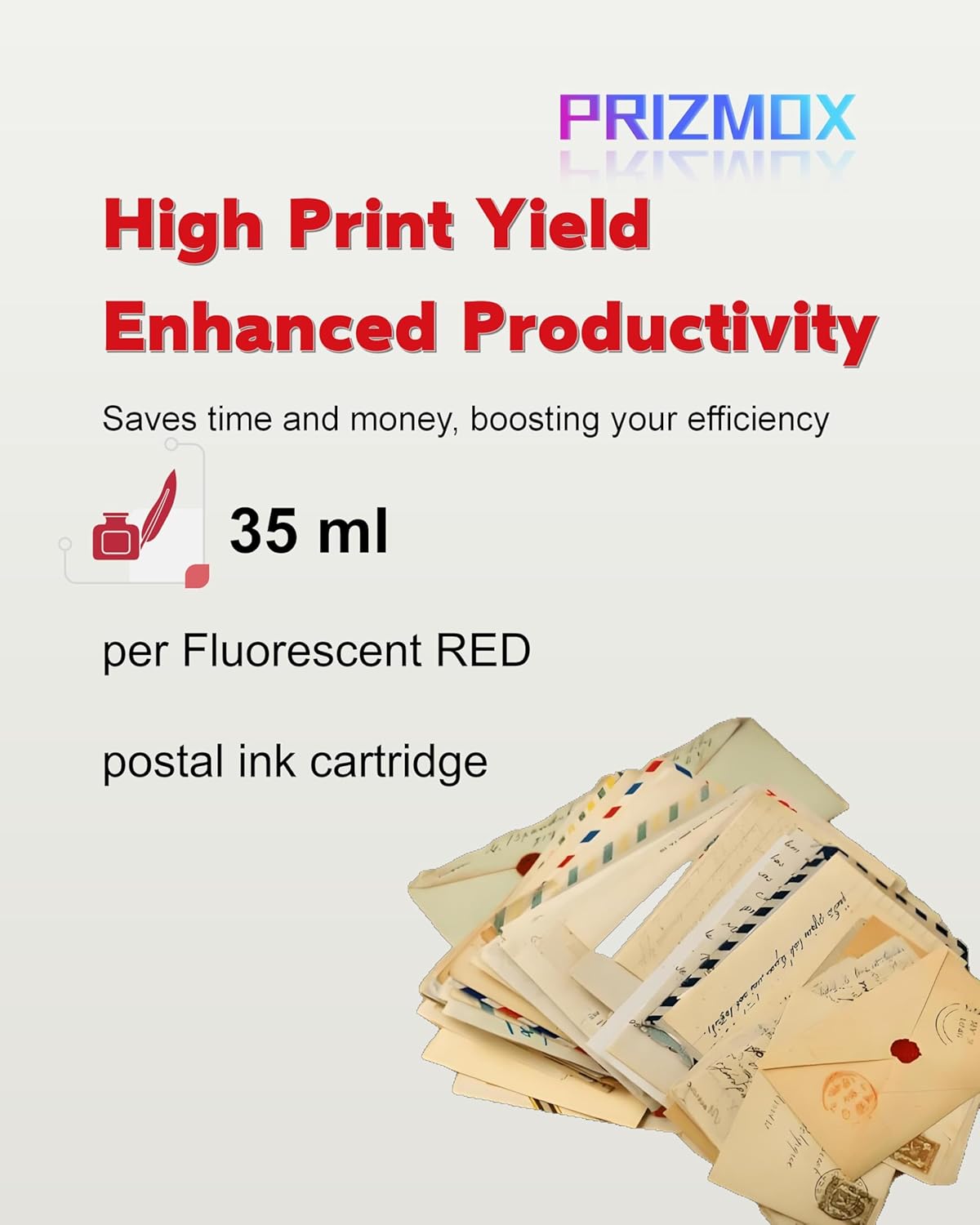 2-Pack SL-798-0 Red Ink Cartridge Replacement for Pitney Bowes 798-0 Fluorescent Red Ink Cartridge for Postage Meters for Sendpro C200, C300 and C400