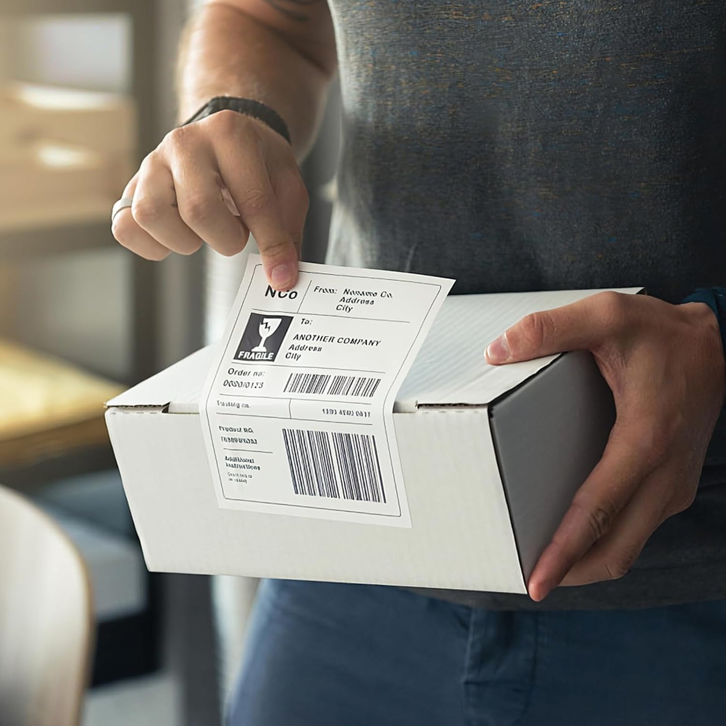 25 Sheets 50Labels Half Sheet Self Adhesive Shipping Labels for Laser Inkjet Printers, 8.5Inch x 5.5Inch(2-up)