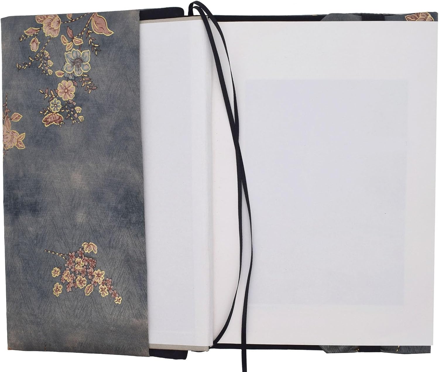 BLBMH Book Covers for Paperbacks Fit for 5.5x8.5 inch Adjustable Book Sleeve Cover for Women Over 15 Soft Cloth Protector for Bible Novels Notebook Journal - Flower 4 Green