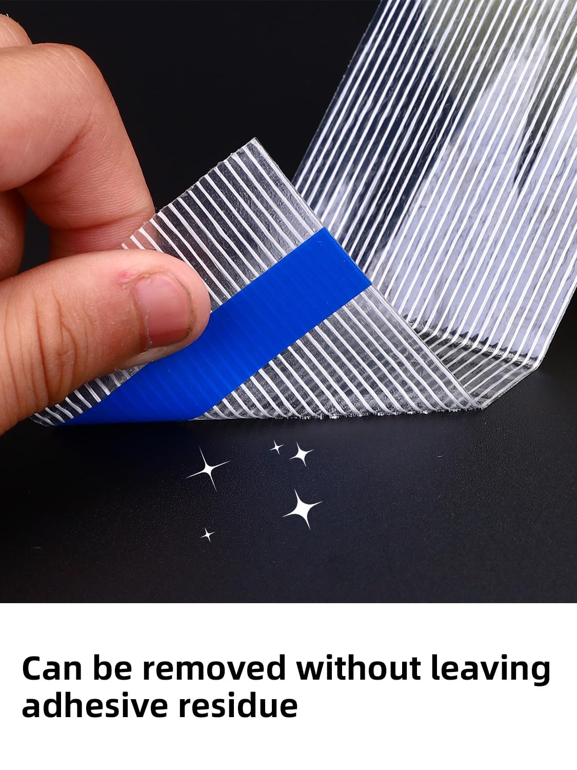 1/2 inch Mono Filament Strapping Tape, Heavy Duty Reinforced Filament Tape, Clear Fiberglass Reinforced Packing, (14 Rolls, 378yds Total)