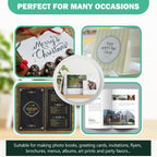 Double Sided Glossy Photo Paper 5x7, Thick Glossy Paper for Cardstock, 100 Sheets 61lb for Inkjet Printer