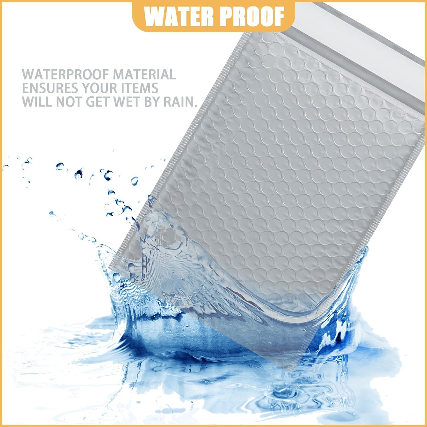 12.5in x 18in Bubble Mailer, Gray Poly Mailer, Padded Envelope, Shipping Envelope, Waterproof, Self-Sealing, For Small Business, Shipping, Mailing, Boutique Packaging(10PCS)