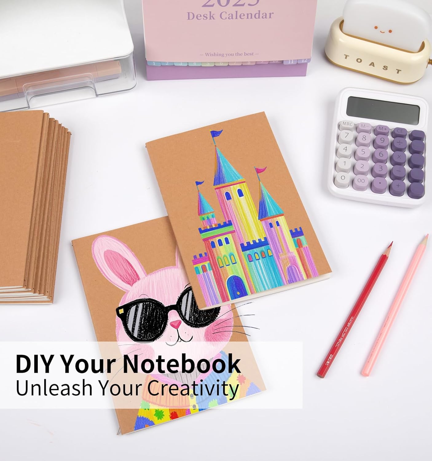 24 Pack A5 Ruled Lined Kraft Notebooks Bulk, Journaling Notebooks, A5 Lined College Ruled Notebook, 8.3x5.5 Inches 60 Pages Travel Journal Notebooks Set for Work, School, Student, Kids, Writing