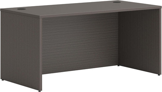 HON MOD Executive Desk 60-Inch Large Computer Desk Shell, Thick Wooden Laminate, Modern Table with Cord Management, 60" W x 30" D x 29" H, Slate Teak
