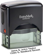 Return Address Stamp - Custom Self Inking Rubber Stamp - Personalized Stamp - Customizable Text with 15 Colors - Wedding Invitation & Housewarming Rubber Stamp