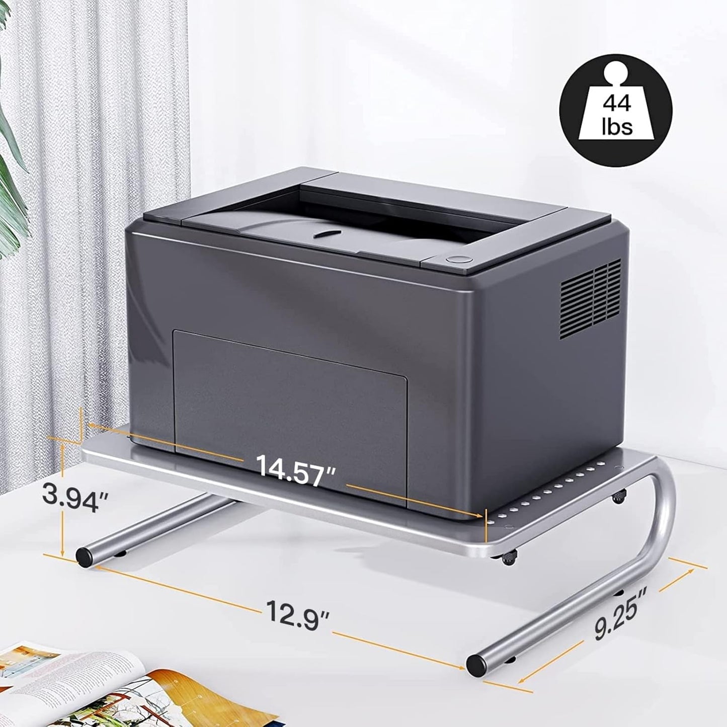 HUANUO Monitor & Laptop Stand - Metal Vented Riser for Screen, Laptops, Printers - Home & Office