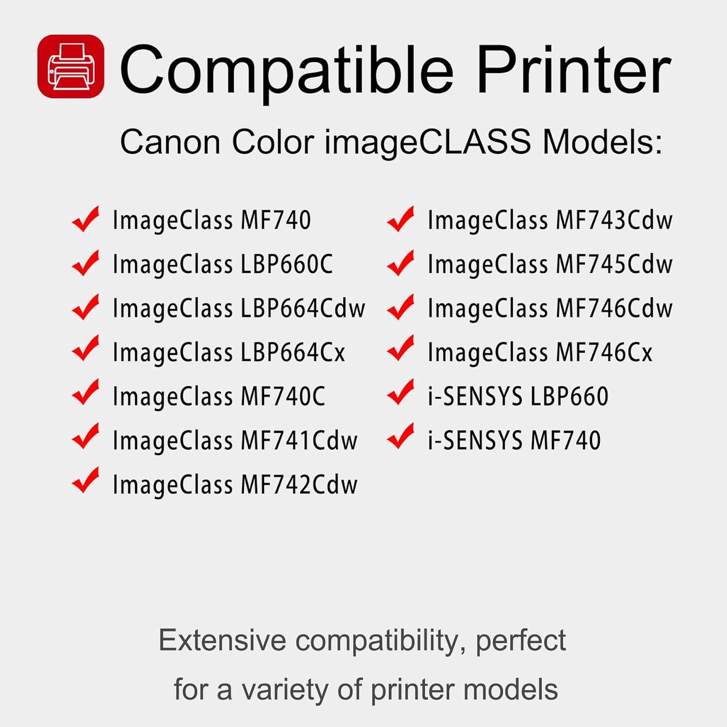 1 Pack 055 3015C001 Cyan Whit chip Toner Cartridge: Compatible CRG 055 3015C001 Replacement for Canon Color ImageClass MF740 LBP660C LBP664Cdw MF740C MF745Cdw i-SENSYS LBP660 MF740 Printer