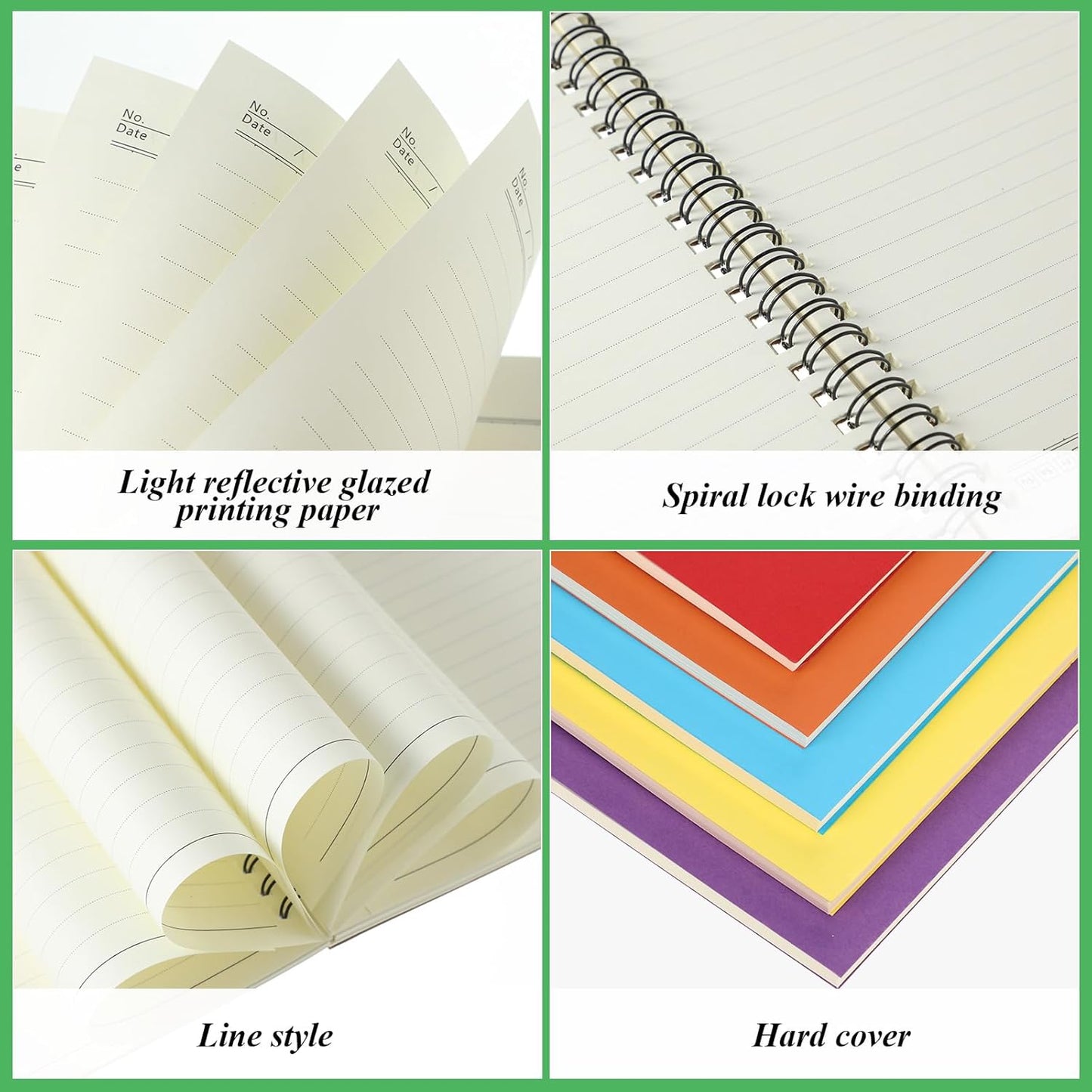 12 Pack Small Spiral Notebook A5 Lined College Ruled Spiral Journal Notebook 5.5 x 8.3 Inch Kraft Cover, 120 Pages for Work Students Office Business(Colorful)
