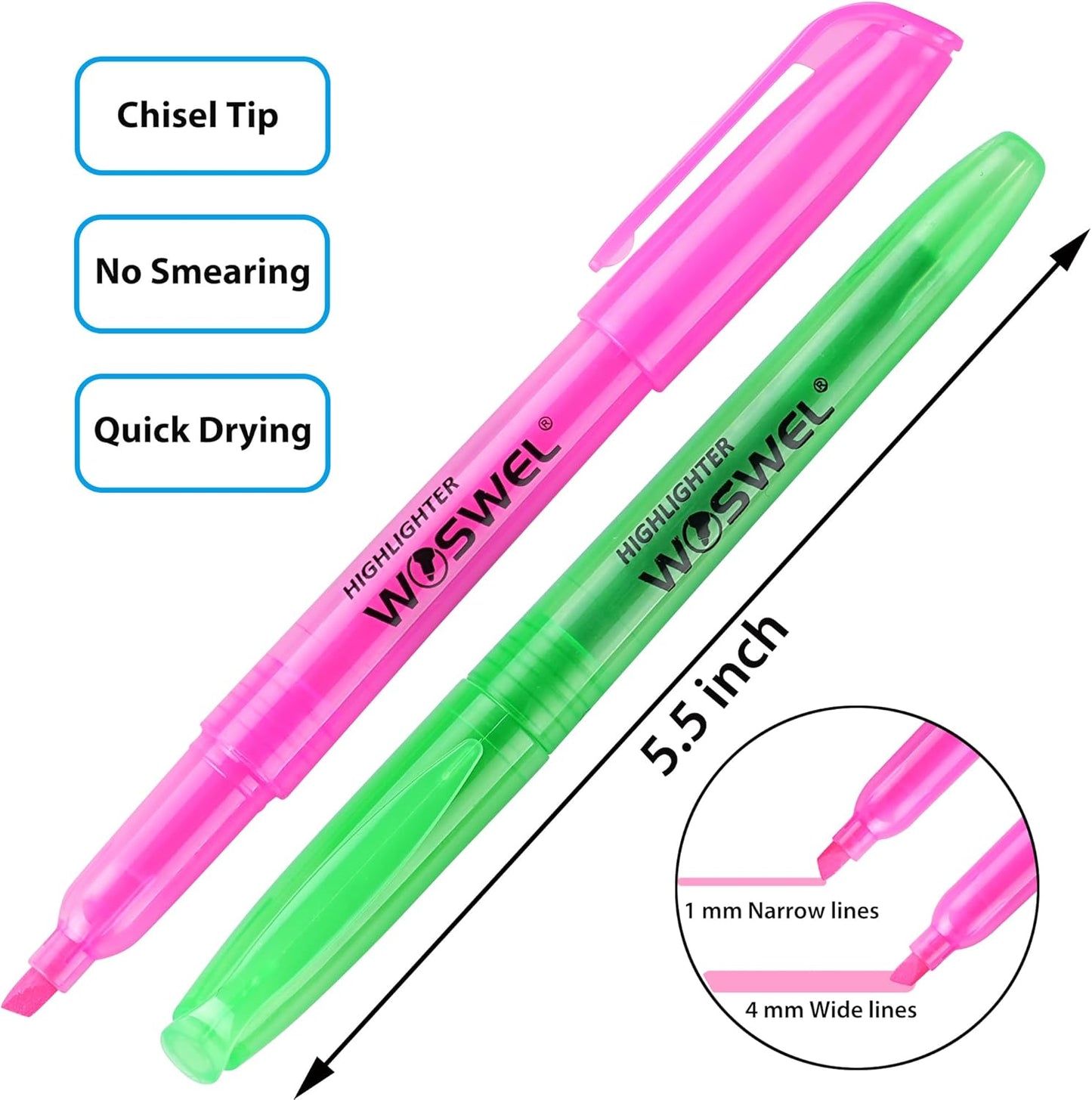 Highlighters Bulk, 120 Pack 6 Assorted Colors No Bleed Chisel Tip Highlighter Markers for Teacher Students, Classroom Must Have, School Office Supplies for Adult Kids