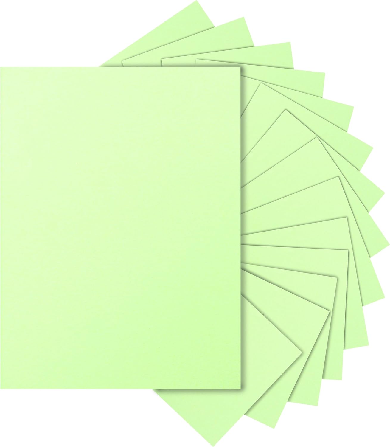 100 Sheets Light Green Cardstock 8.5 x 11 Certificates Paper, 200gsm/75lb Thick Card Stock Printer Paper for Cards Making, Thank You Card, Business Cards, Scrapbooking, Birthday Decorations