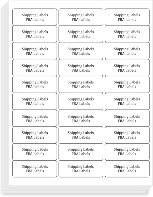 FungLam 1" x 2-5/8" Shipping Address Labels 900 Label Stickers Paper for Laser/Inkjet Printer 30 per Page Printable Mailing Labels (30 Sheets, 900 Labels)