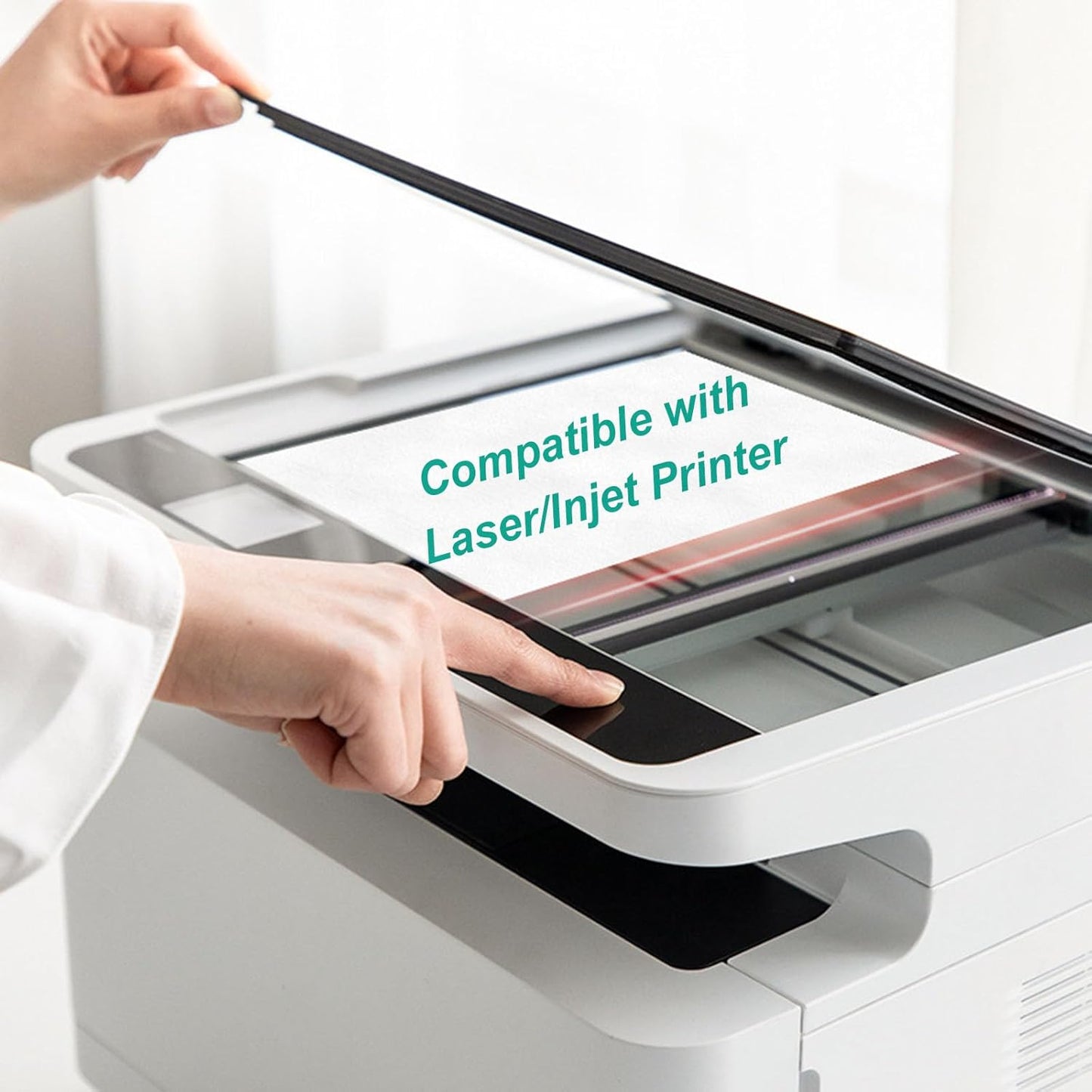 30 Sheets, 180 Count Labels, 6 Up White Permanent Self Adhesive Shipping Labels, 3 1/3” x 4” Printable Stickers for Laser & Inkjet Printers