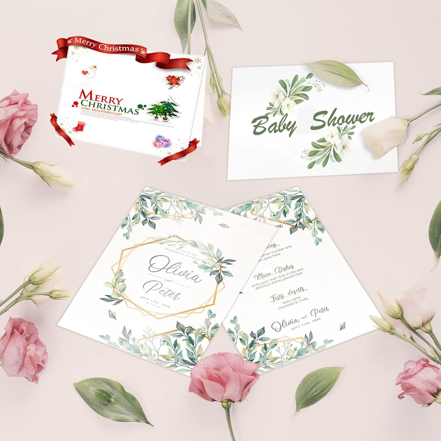 100 Sheets White Shimmer Cardstock 8.5 x 11 Certificate Paper, Goefun 80lb Pearlescent Paper for Invitations, Certificates, Crafts, DIY Cards