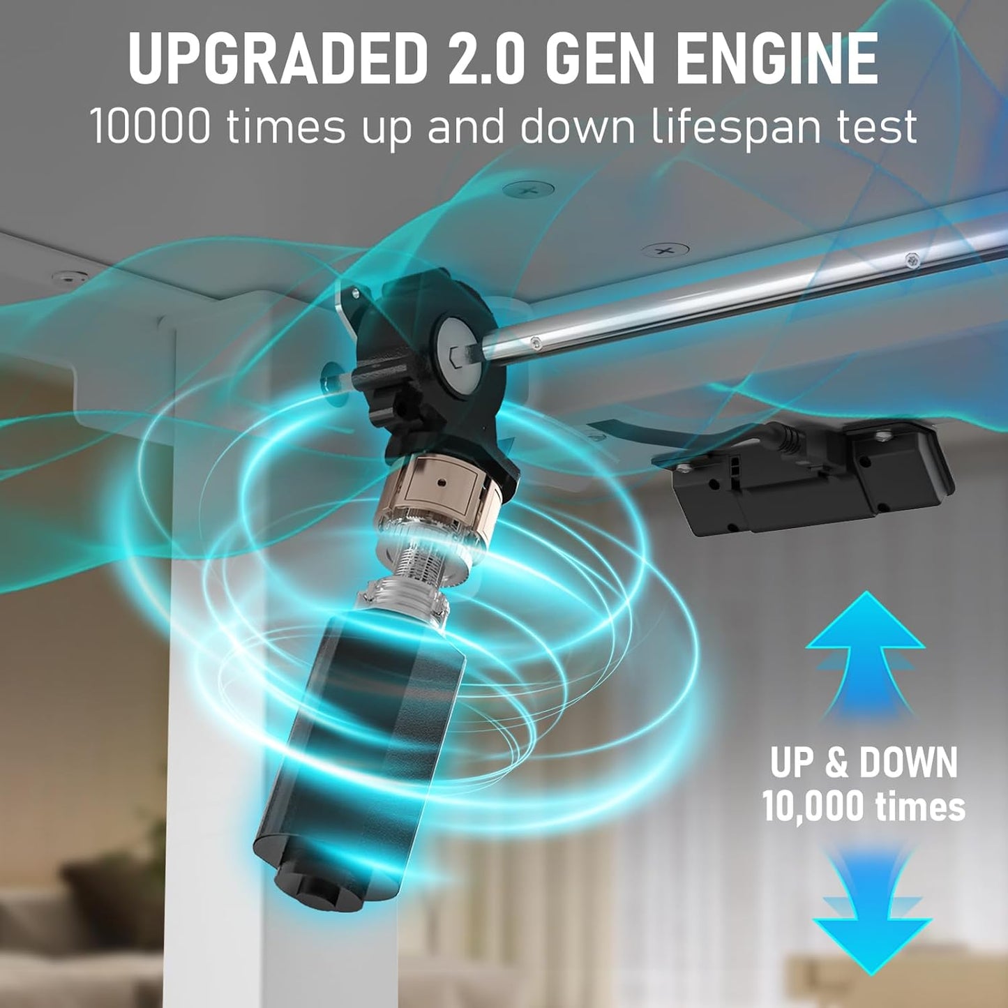 40 * 24 Electric Standing Desk, Adjustable Height Sit Stand Up Desk, Motorized Home Office Computer Gaming Workstation Desk