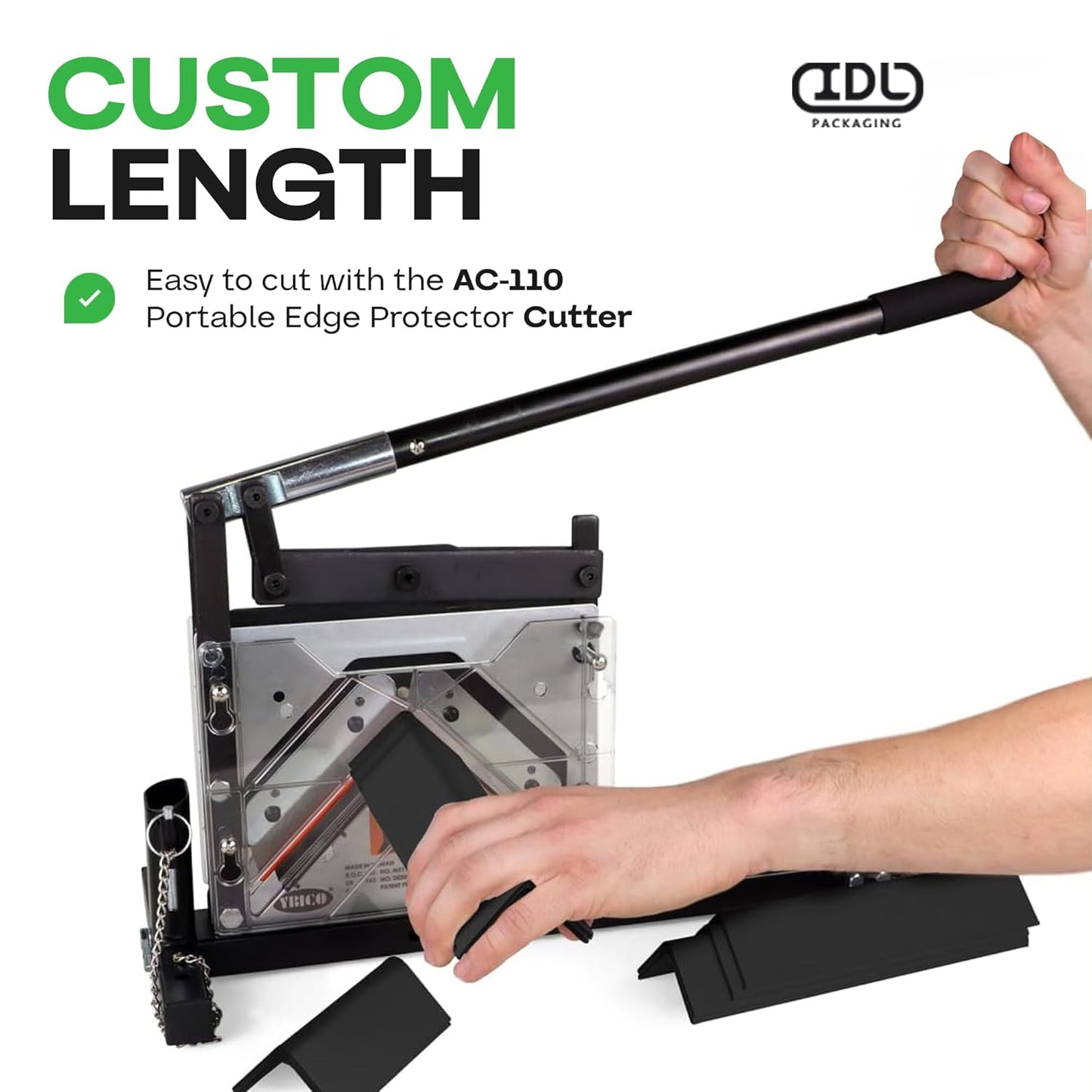 IDL Packaging - CEP-18 Cardboard Edge Protector 2” X 2” X 18”, Pack of 100 – V-Board Reinforced Cardboard Corners for Shipping – White Kraft Cardboard Corners for Packing – Moving Corner Protectors