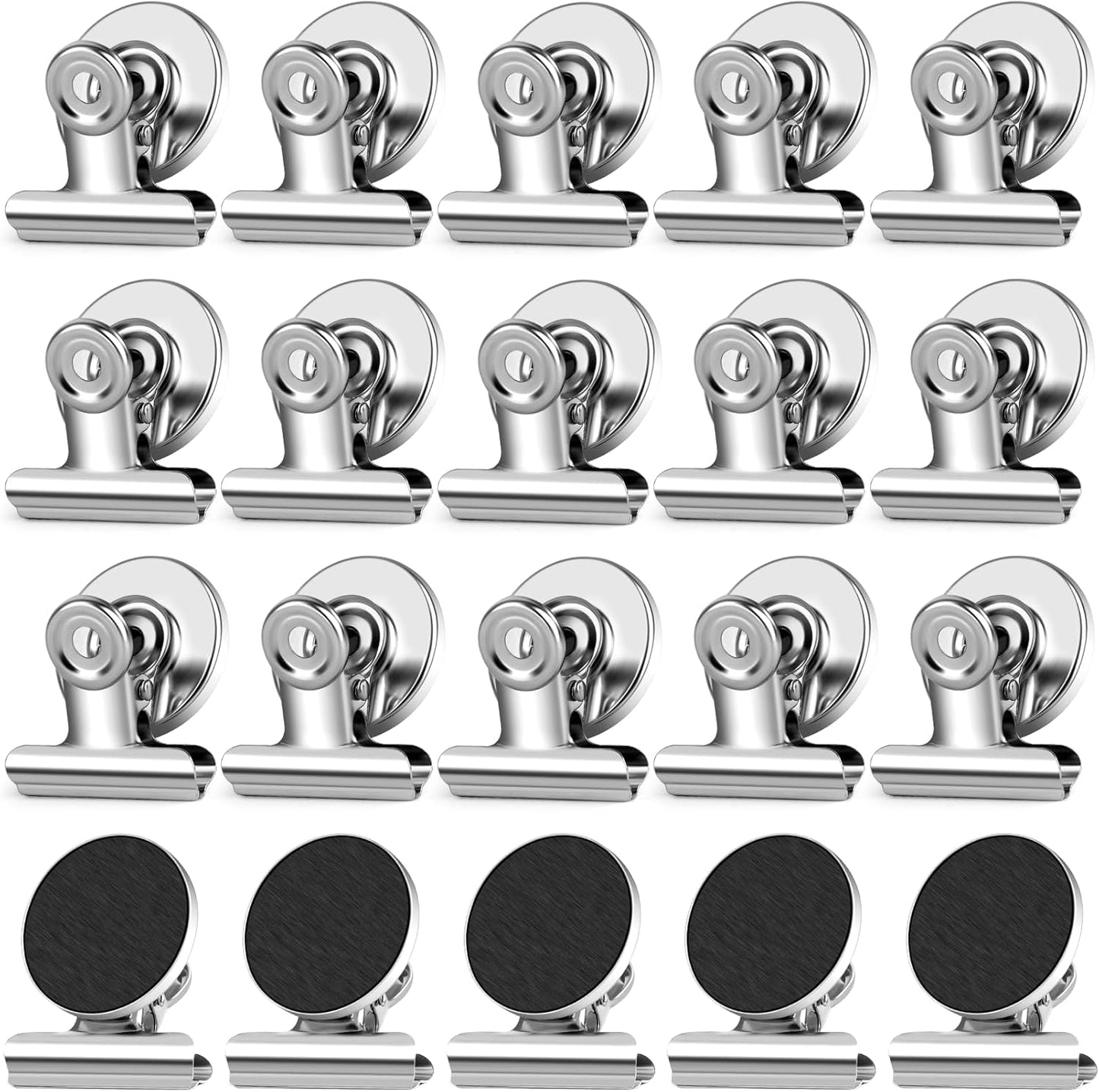 20 Pack Fridge Magnet Refrigerator Magnets, Strong Magnetic Clips, Heavy Duty Clip Magnets for Photo Displays, Whiteboard Magnets for Home, Office, Classroom