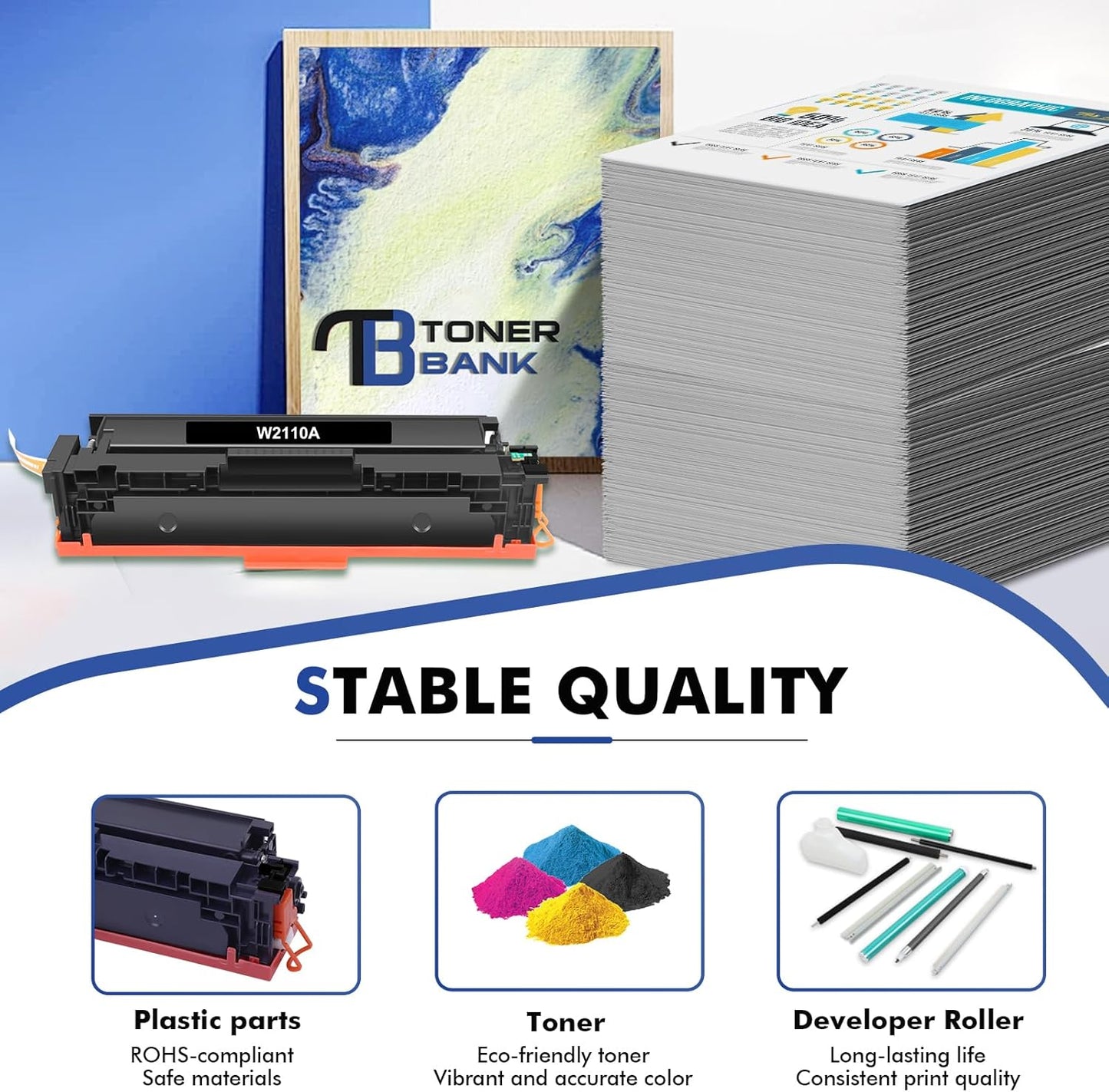 206A Toner Cartridges 4 Pack M283fdw M283cdw Set Compatible Replacement for HP 206A 206X Color Laserjet Pro MFP M283cdw M255dw M283 M255 Printer High Yield Ink (with Chip) (Black Cyan Yellow Magenta)