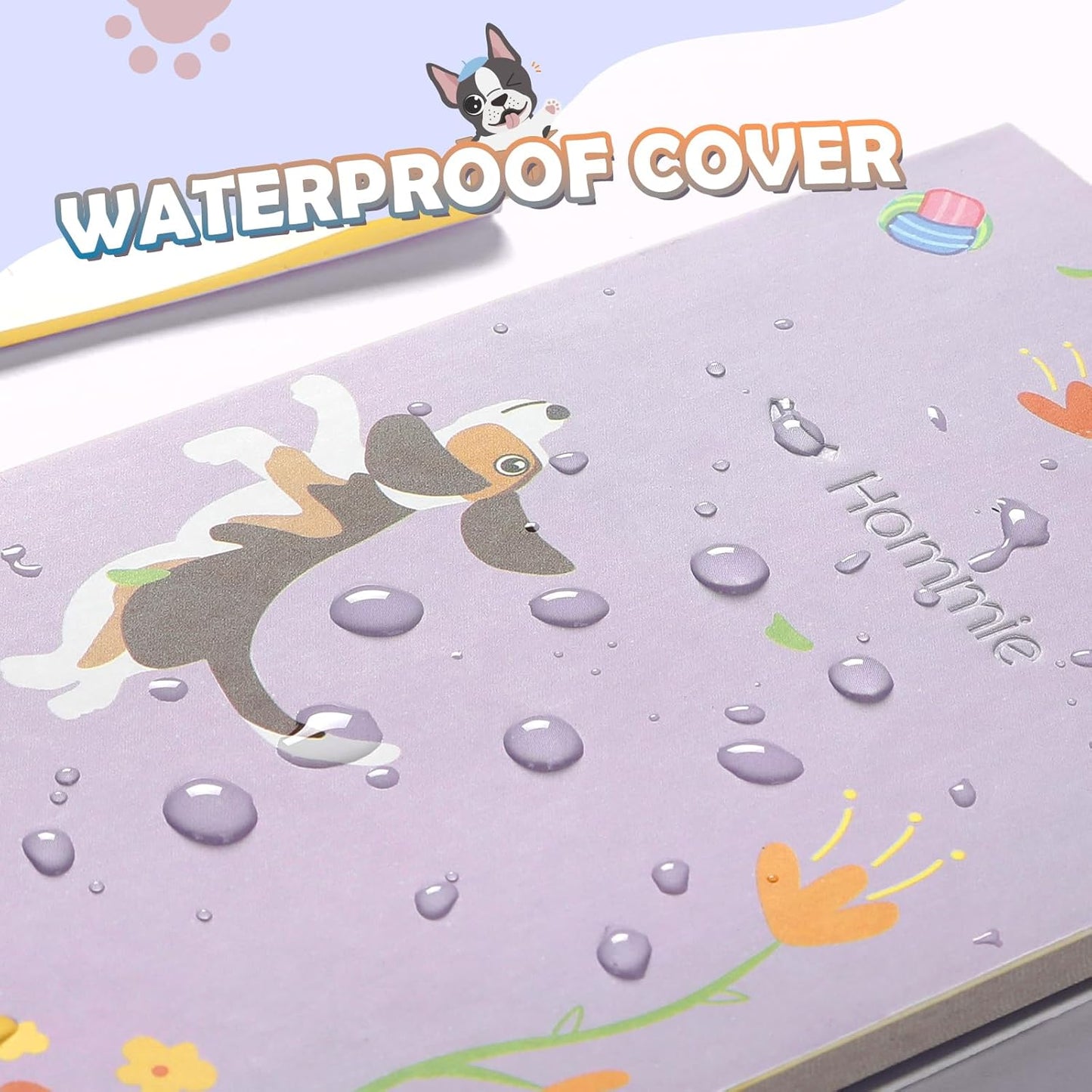 Hommie Cute Sticky Notes, Dog Sticky Notes Set Planner Dividers Self-Stick Notes Pads Animal Divider Tabs Bundle Writing Memo for Dog Lovers Home Office School Supplies