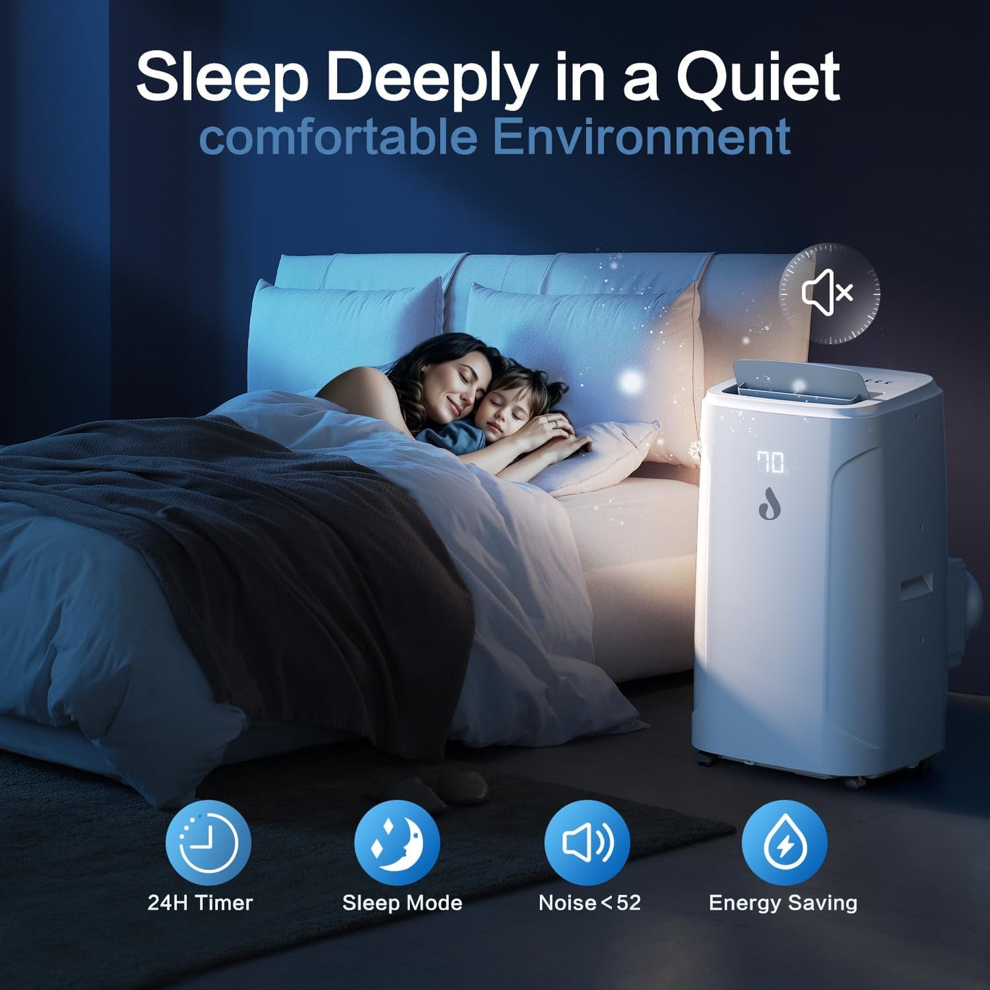 12,000 BTU Portable Air Conditioners Cools up to 550 Sq.Ft 4-in-1 Poratble Ac Units for Room with Cooling Dehumidifier Fan Sleep Mode 24h Timer Remote Control and Window Installation Kit Included