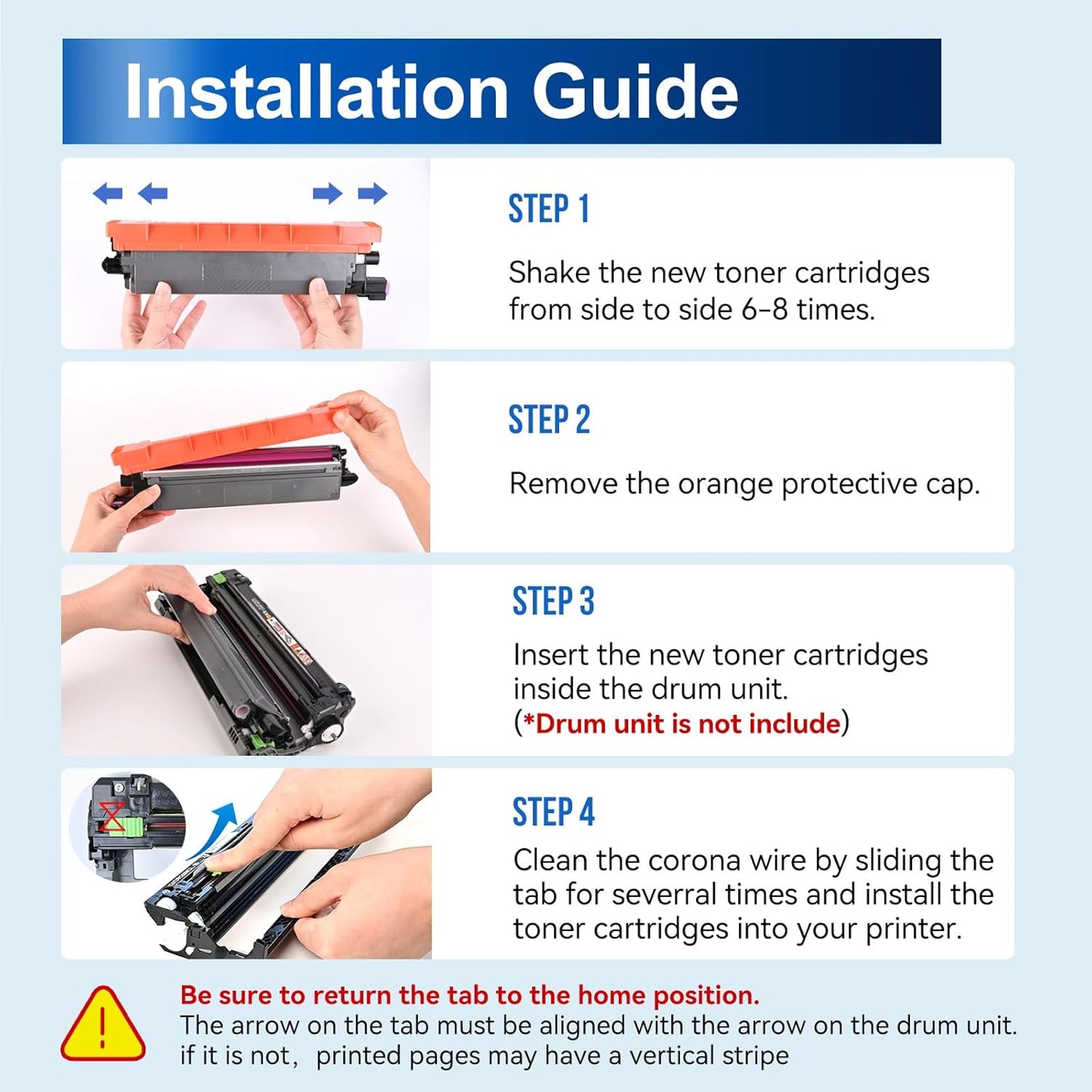 InkNI Compatible Toner Cartridges Replacement for Brother TN229XL TN229 XL TN-229XL Toner Cartridges for MFC-L3780CDW MFC-L3720CDW HL-L3280CDW HL-L3220CDW HL-L3300CDW Printer (TN-229XLBK/C/M/Y-5 Pack)