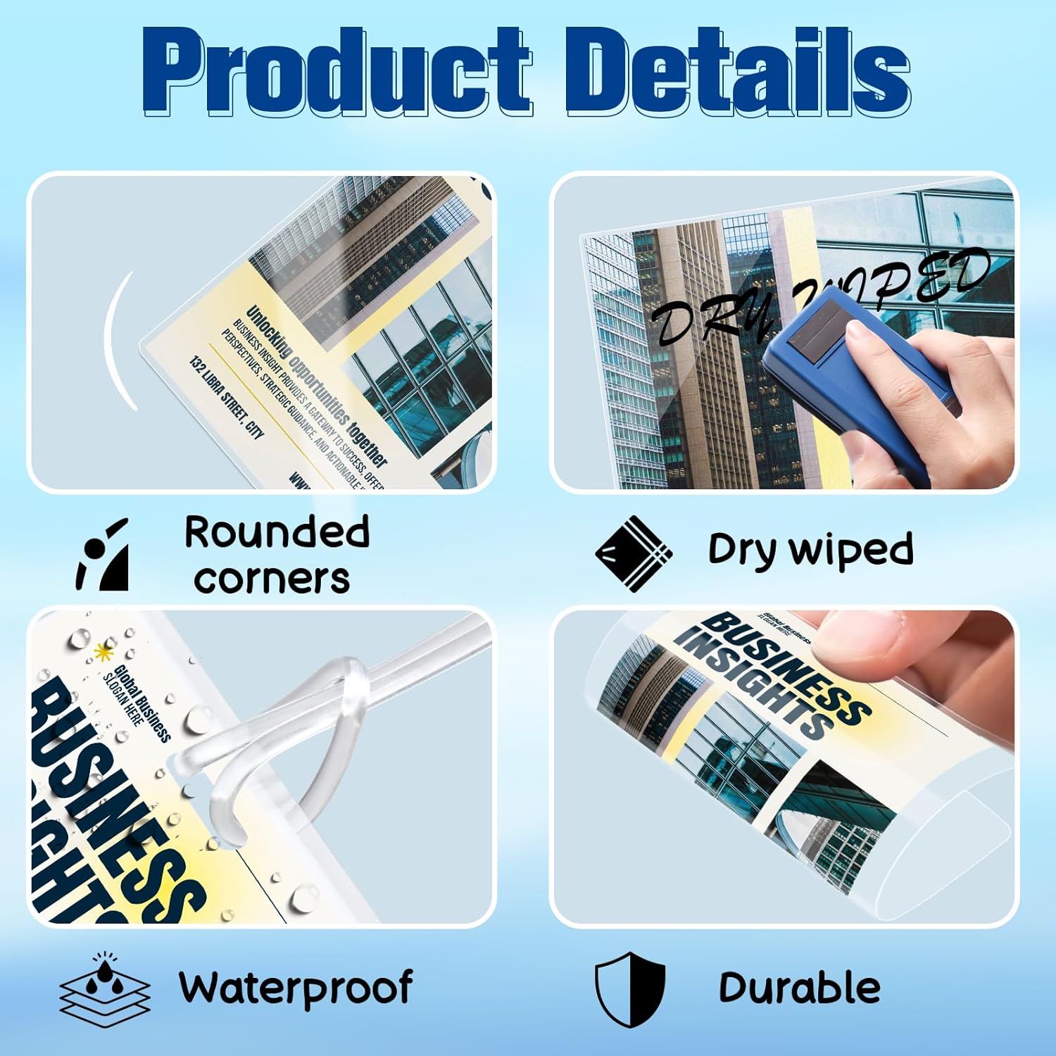 XUWAIDSGN 200 Pieces 5 Mil 2 1/2" x 4 1/4" Laminating Luggage Tags with Loops Thermal Lanyard Laminating Pouches Resealable for Work Permits Pass Cards Student ID Cards (200, 5 Mil)