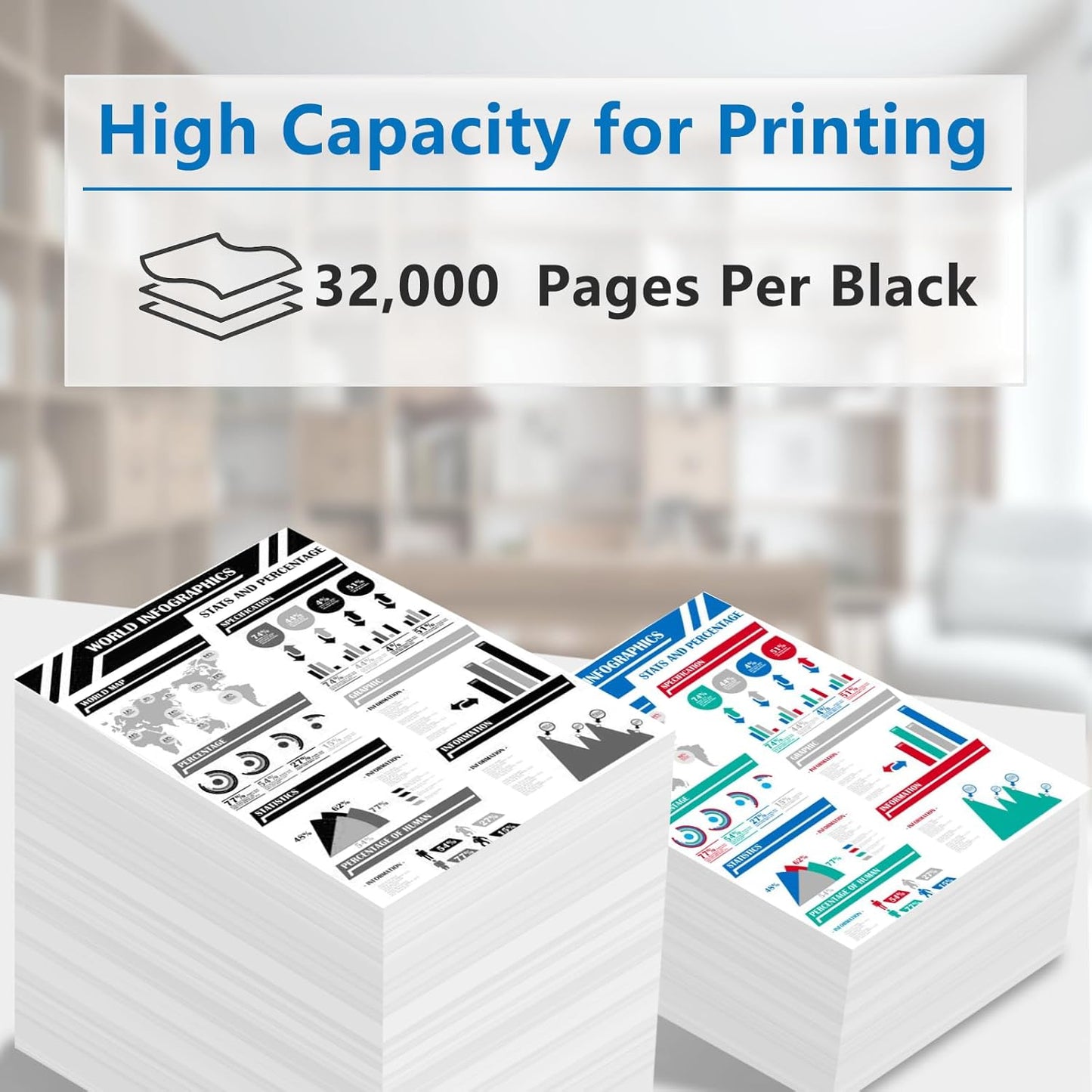High Yield W9030 W9030MC Black Toner Cartridge Compatible with HP W9030MC Toner MFP E67550dh E67650dh E67560z E67660z Printer