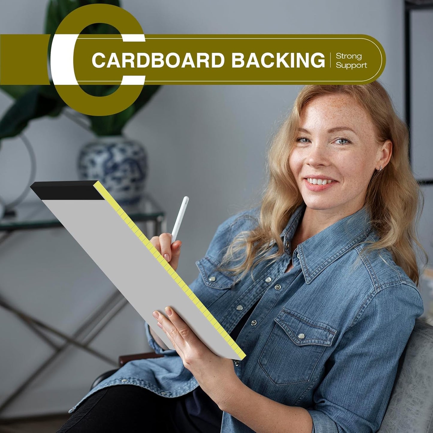 12 Pack Legal Pads 8.5" x 11" College Ruled Yellow Note Pads 8.5 x 11 Inch Micro-Perforated Notepad 600 Sheets in Total Lined Writing Paper Notebook for Office, School Supplies & To-Do Lists