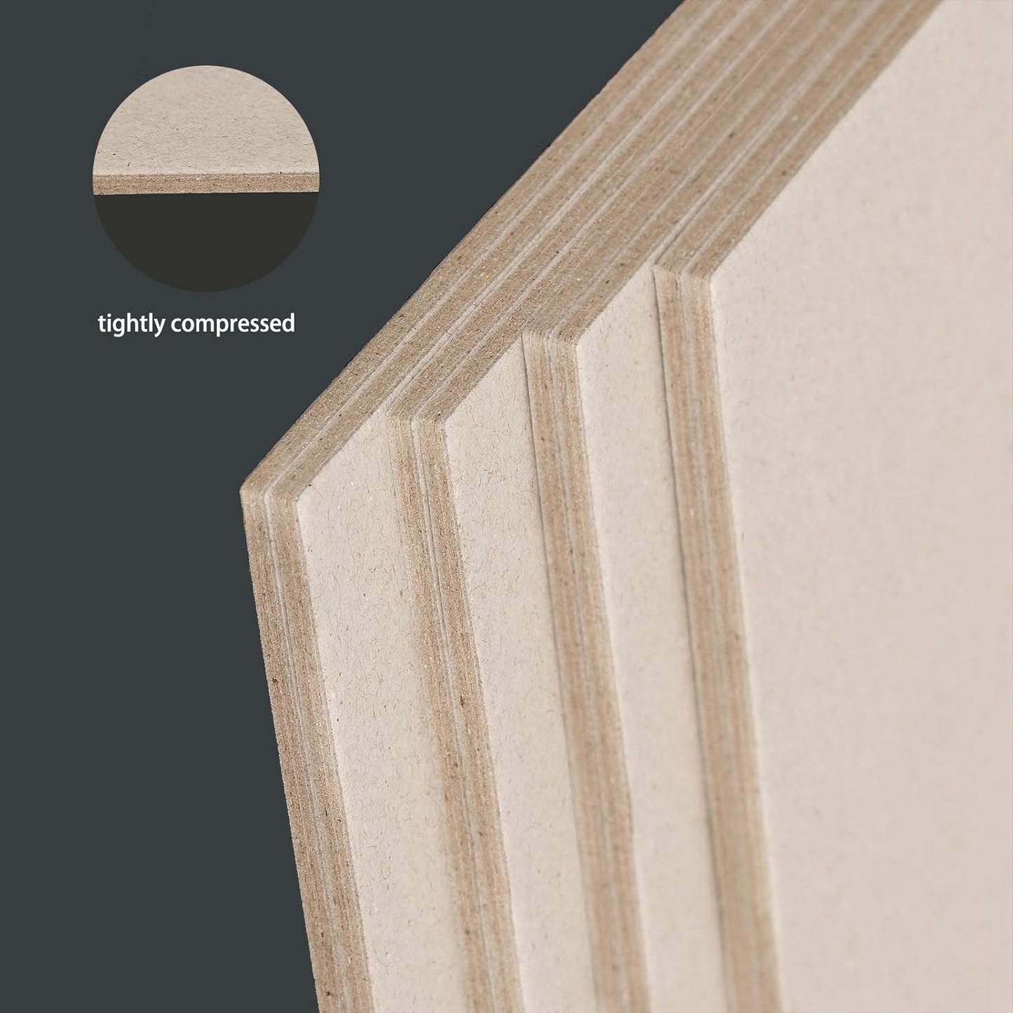 25 Pcs Book Board, Binder Board, Cover Board, Heavy Duty Chipboard for Book Binding, DIY Cardboard (Gray, 9 x 12 Inch 80PT)