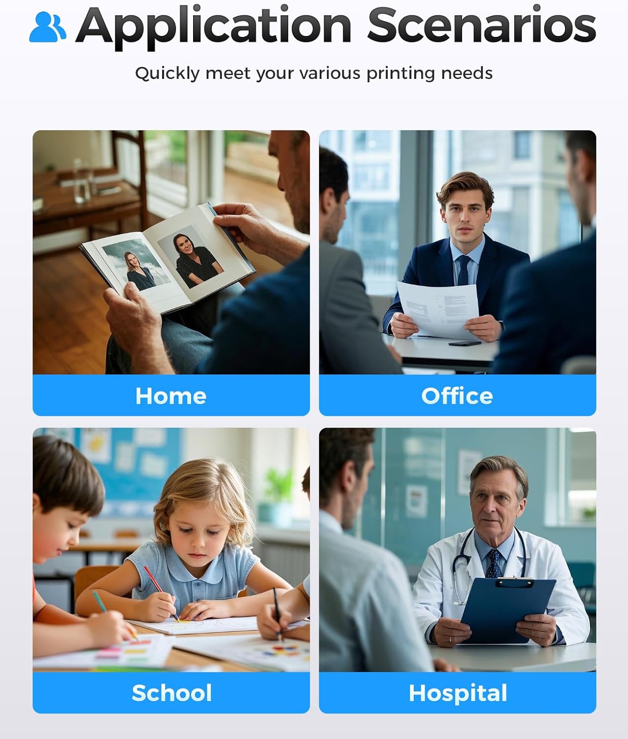 26A Black Toner Cartridge 2-Pack with chip High Yield Replacement for HP 26A CF226A Compatible with HP Laserjet Pro MFP M426fdn M426fdw M402dn M402dne M402dw M402n Printer M426 M402 Series Ink Copy