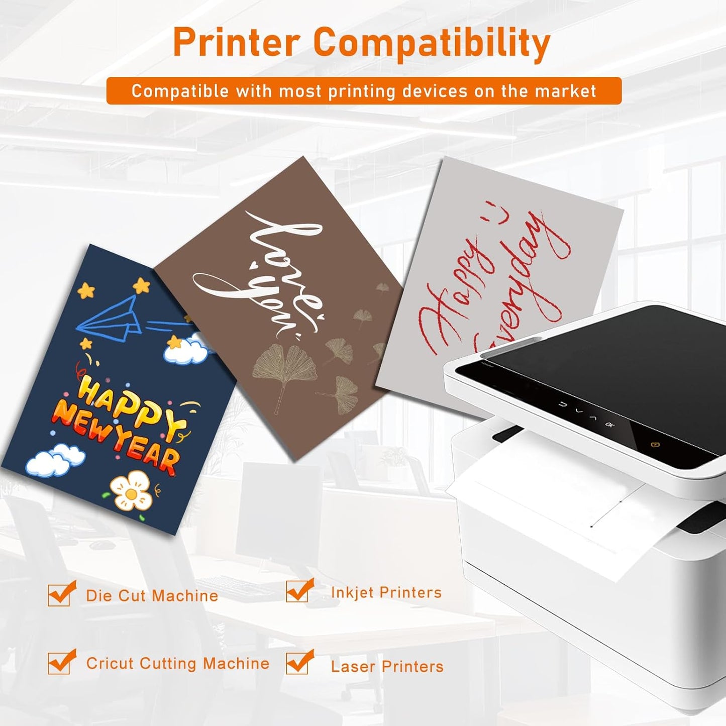 100 Sheets Navy Blue Cardstock 8.5 x 11 Certificate Paper, 92lb Premium Craft Paper Card Stock for Wedding Invitations, Greeting Cards, Memus, Making Cards, Graduations