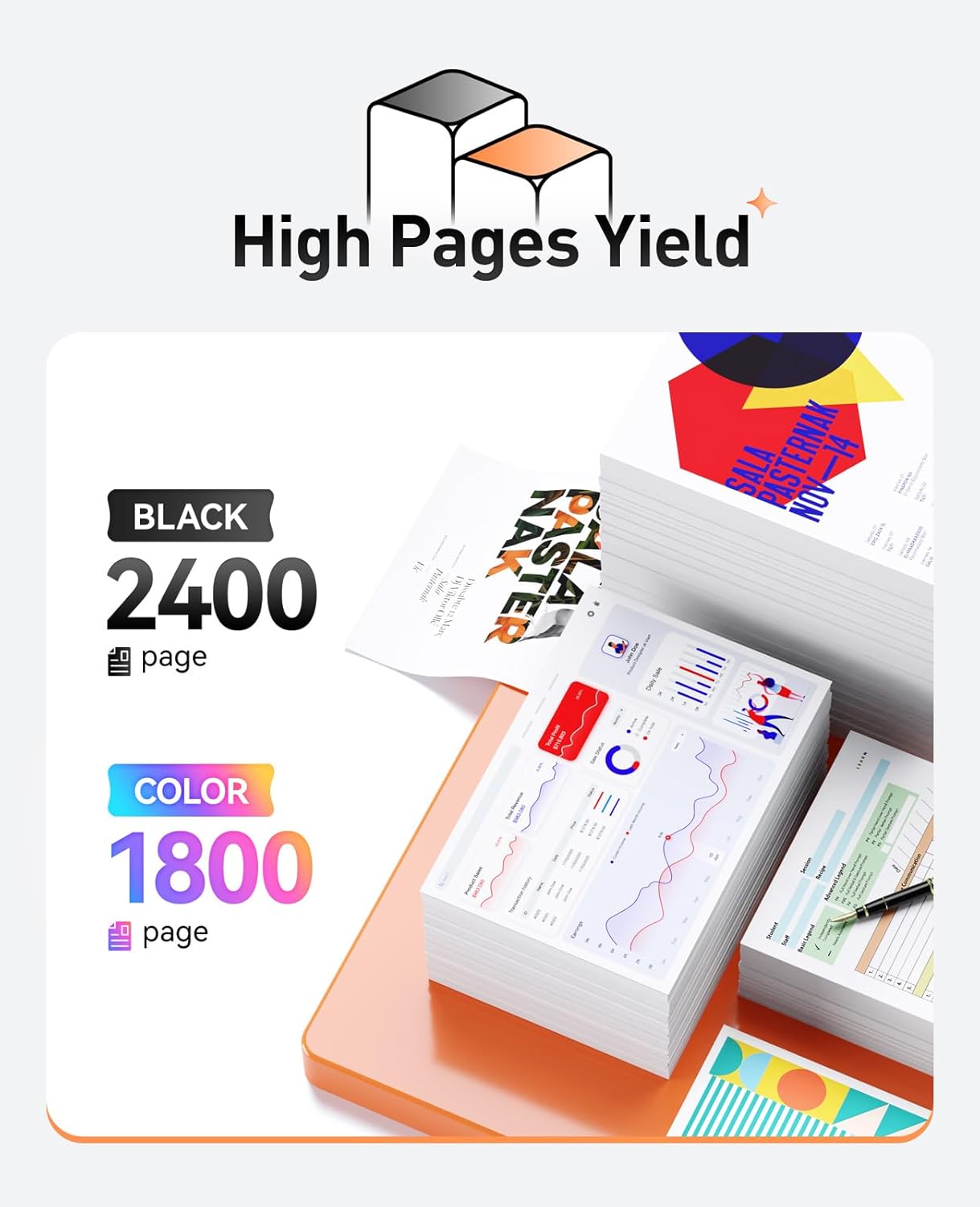 125A Toner Cartridge set 4-Pack Replacement for HP 125A CB540A CB541A CB542A CB543A Compatible with HP LaserJet Pro Color CP1215 CP1515n CP1518ni MFP CM1312 CM1312nfi Printer Black Cyan Magenta Yellow