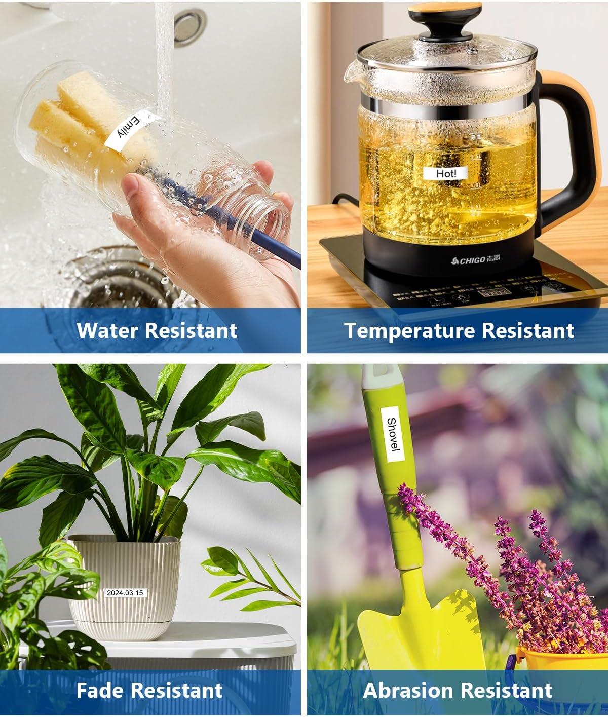 24mm 0.94 Laminated Black on Yellow Compatible with P Touch Label Tape TZ TZe-651 TZe651 Refills for Ptouch PT-D600 PT-D600VP PT-D610BT Label Maker, 1 in x 26.2 Ft, 3-Pack