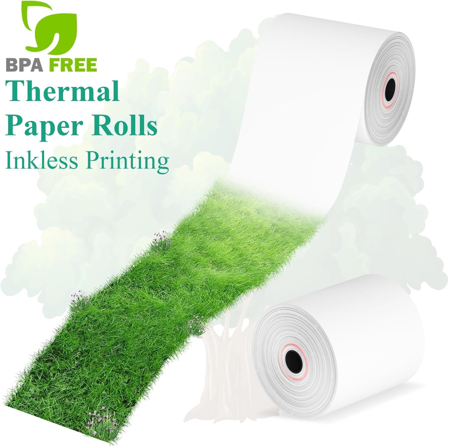 3 1/8" x 230' Thermal Paper Receipt Rolls, Premium Quality Thermal Printer Paper Compatible with Most POS Systems, Cash Registers,Credit Card Paper（20Rolls）