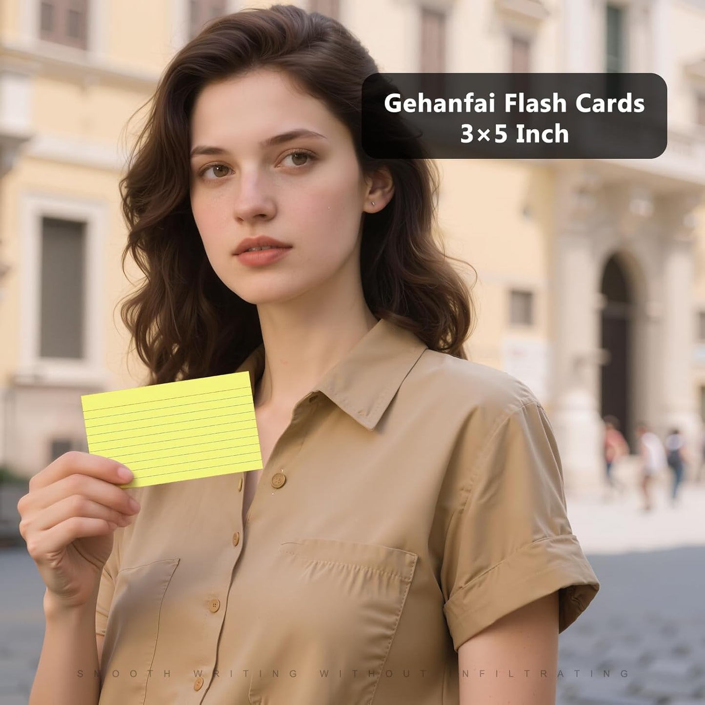 250 Count Index Cards 3 x 5 Inch, Heavyweight Yellow Lined Note Cards Portable Ruled Flash Cards Perfect for Studying and Organizing, Note Taking Study Flashcards for Home, School and Office