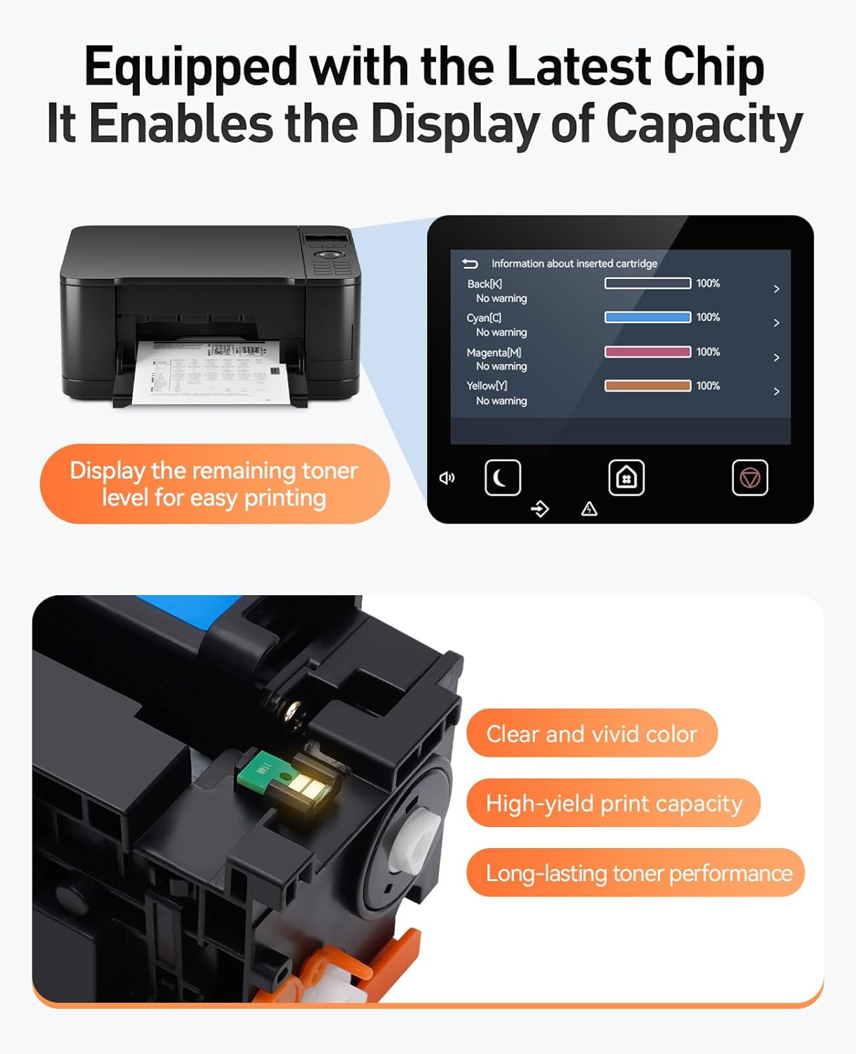 138A W1380A Black Toner Cartridge Set 2-Pack High Yield with Chip Replacement for HP 138A W1380A 138X W1380X Cartridge Compatible with HP Laser Jet Pro 3001dw 3001fdw MFP 3101fdw Series Printer Toner