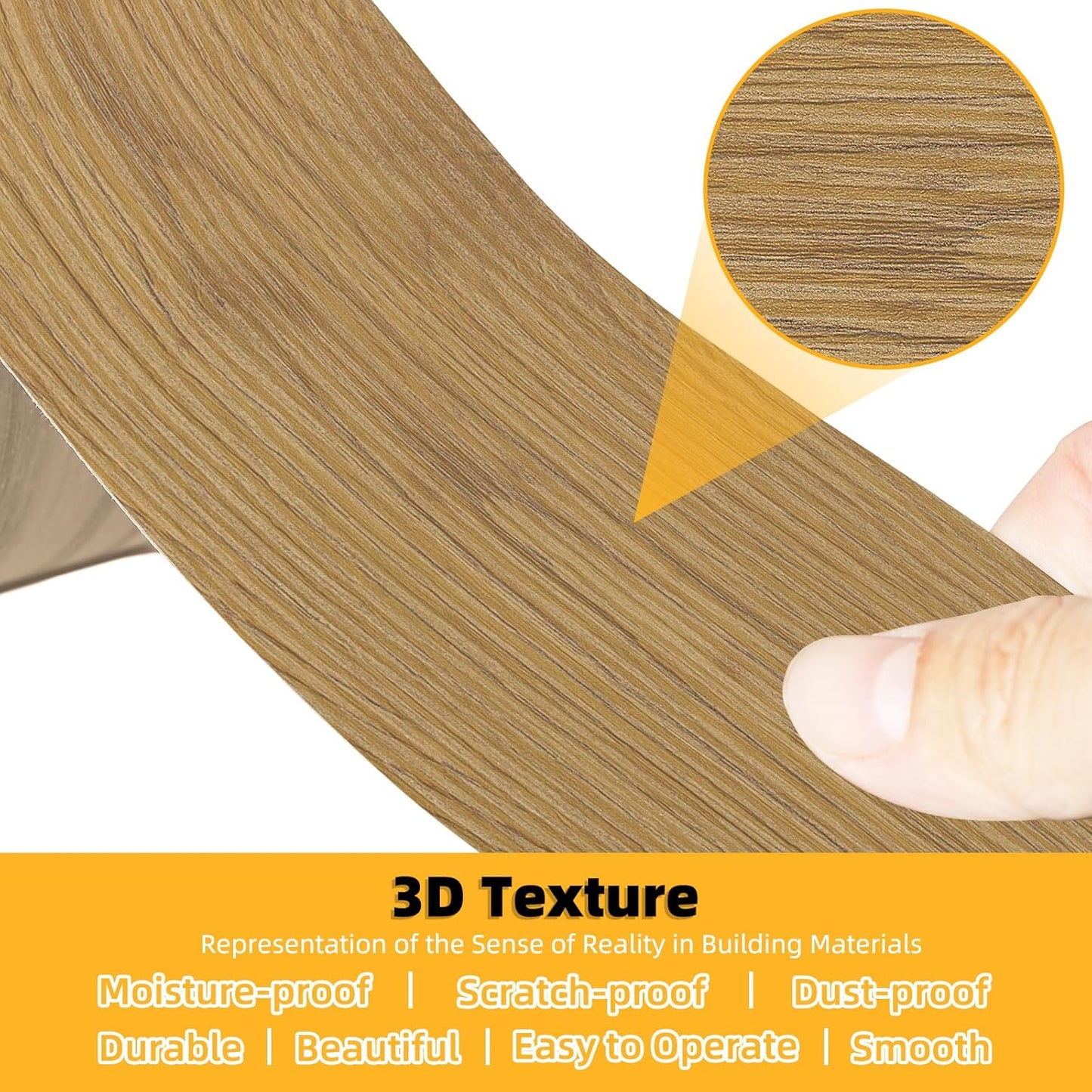 GSCIT Club Wood Grain Repair Tape, 2.4 inch X 50ft Self Adhesive Oak Grain Repair Patch for Tables, Chairs, Baseboards, Doors, Windows, Floors, Handicraft DIY.